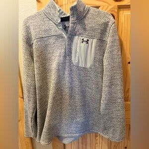 Under Armour Heathered Tan/Beige Quarter-Zip Pullover